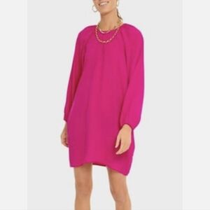 Pomander Place Tuckernuck Eliza Shift Dress XS Fuchsia